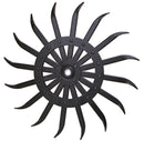 AgSmart Rotary Hoe Wheel for Case IH 1969217C1, John Deere AN142664, M&W 27-1830114, Yetter 3400-111 - 21", Black