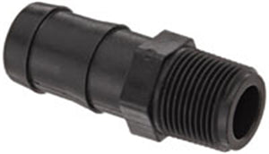 1 INCH MNPT X 1-1/4 INCH HOSE BARB  POLY