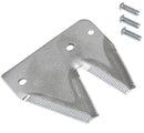2 PACK END SECTIONS FOR TWIN SICKLE APPLICATION - TOP SERRATED PLATED   HAS 2