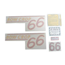 Decal Set for Oliver 66 Row Crop - Gas Vinyl - Red Numbers - Quality Farm Supply