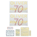 Decal Set for Oliver 70 Row Crop Vinyl - Quality Farm Supply