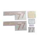 Decal Set for Oliver 77 Row Crop - Gas Vinyl - Red Numbers - Quality Farm Supply