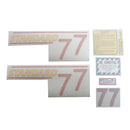 Decal Set for Oliver 77 Standard - Gas Vinyl - Red Numbers - Quality Farm Supply