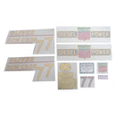 Decal Set for Oliver 77 Row Crop Diesel Vinyl - Yellow Numbers - Quality Farm Supply