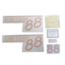 Decal Set for Oliver 88 Row Crop Gas Vinyl - Red Numbers - Quality Farm Supply
