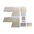 Decal Set for Oliver 88 Row Crop Gas Vinyl - Yellow Numbers - Quality Farm Supply