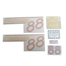Decal Set for Oliver 88 Standard Gas Vinyl - Red Numbers - Quality Farm Supply