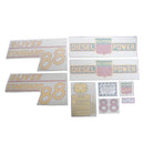 Decal Set for Oliver 88 Standard Diesel Vinyl - Yellow Numbers - Quality Farm Supply