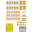Decal Set for Oliver Super 88 Diesel Mylar - Quality Farm Supply