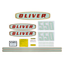 Decal Set for Oliver 550 Diesel Early Mylar - Quality Farm Supply