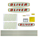 Decal Set for Oliver 880 Gas Early Mylar - Quality Farm Supply