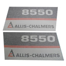 Decal Set for Allis Chalmers 8550 Black Chassis - Quality Farm Supply