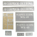 Decal Set for International / Farmall WK-40 Vinyl - Quality Farm Supply