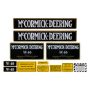 Decal Set for International / Farmall W-40 Mylar - Quality Farm Supply