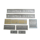 Decal Set for International / Farmall W-12 Vinyl - Quality Farm Supply