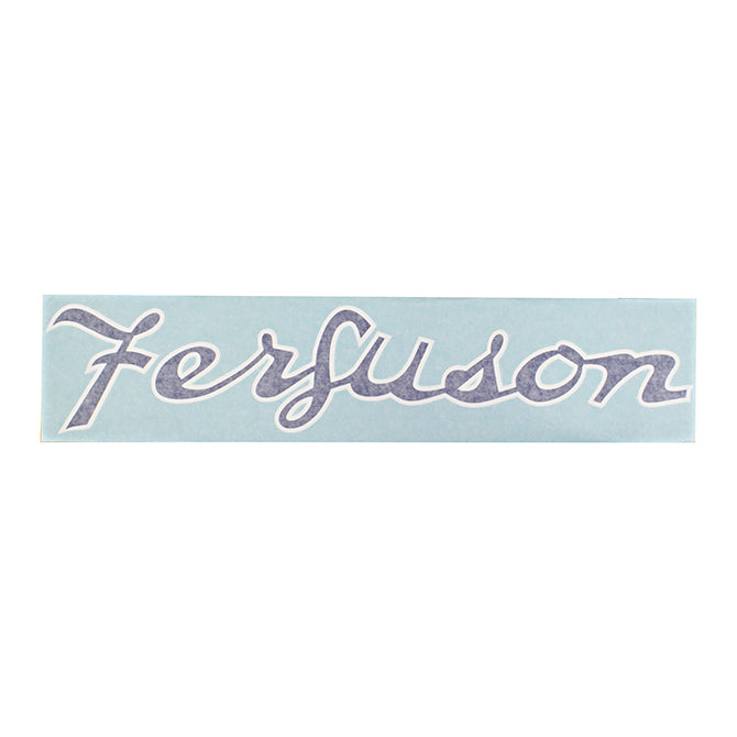 "Ferguson" Script Decal for Massey FergusonMisc.Vinyl - 26" - Blue w/ White Outline - Quality Farm Supply