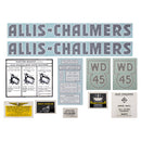 Decal Set for Allis Chalmers WD45 Vinyl - Quality Farm Supply