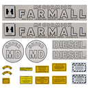 Decal Set for International / Farmall Super MD - Quality Farm Supply