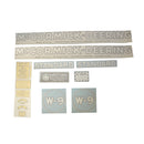 Decal Set for International / Farmall W-9 1940-1944 Vinyl - "McCORMICK-DEERING" - Quality Farm Supply