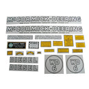 Decal Set for International / Farmall WD-6 1939-1944 Mylar - "McCORMICK-DEERING" - Quality Farm Supply