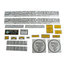 Decal Set for International / Farmall WD-9 1939-1945 Mylar - "McCORMICK-DEERING" - Quality Farm Supply