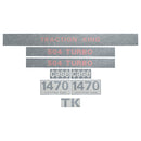 Decal Set for Case 1470 TK 504 Turbo - Quality Farm Supply