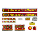 Decal Set for Minneapolis Moline U Mylar - Quality Farm Supply