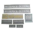 Decal Set for International / Farmall I-12 Vinyl - Quality Farm Supply