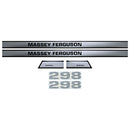 Decal Set for Massey Ferguson 298 Mylar - Hood Only - Quality Farm Supply