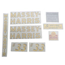 Decal Set for Massey Harris 33 Vinyl - Quality Farm Supply