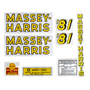 Decal Set for Massey Harris 81 Mylar - Quality Farm Supply