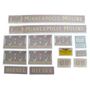 Decal Set for Minneapolis Moline GB Diesel Vinyl - Quality Farm Supply
