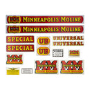 Decal Set for Minneapolis Moline UB Special Mylar - Quality Farm Supply