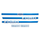 Decal Set for Ford 1710 Mylar - Blue & White - Hood Only - Quality Farm Supply