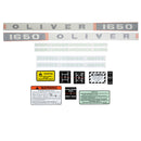 Decal Set for Oliver 1650 Gas Vinyl - Quality Farm Supply