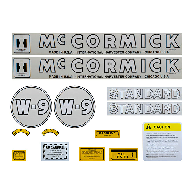 Decal Set for International / Farmall W-9 1945-1954 - Quality Farm Supply