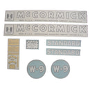 Decal Set for International / Farmall W-9 1945-1954 Vinyl - "IH McCORMICK" - Quality Farm Supply