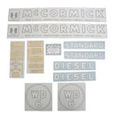 Decal Set for International / Farmall WD-6 1945-1952 Vinyl - "McCORMICK" - Quality Farm Supply