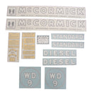 Decal Set for International / Farmall WD-9 1946-1952 Vinyl - "IH McCORMICK" - Quality Farm Supply