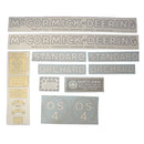Decal Set for International / Farmall OS-4 Vinyl - "McCORMICK-DEERING" - Quality Farm Supply