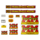 Decal Set for Minneapolis Moline GB w/ Wide Fenders Mylar - Quality Farm Supply
