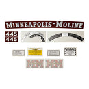 Decal Set for Minneapolis Moline 445 Mylar - Quality Farm Supply