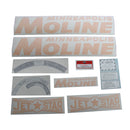 Decal Set for Minneapolis Moline Jet Star Gold Vinyl - Gold Letters - Quality Farm Supply