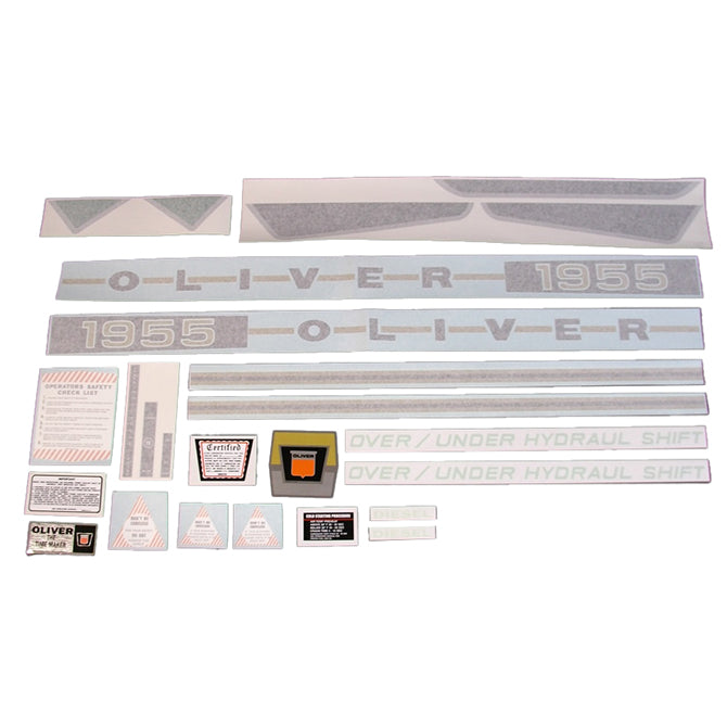 Decal Set for Oliver 1955 Diesel Vinyl - Quality Farm Supply
