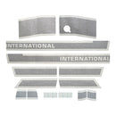 Decal Set for International / Farmall 966 Vinyl - "Black Stripe" - Hood - Quality Farm Supply
