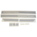 Decal Set for International / Farmall 786 Vinyl - Black & Beige - Hood Only - Quality Farm Supply