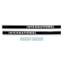 Decal Set for International / Farmall 886 w/o Cab Mylar - Black & White - Hood Only - Quality Farm Supply