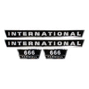 Decal Set for International / Farmall 666 - Quality Farm Supply