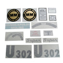 Decal Set for Minneapolis Moline Super U302 Vinyl - Quality Farm Supply