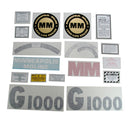 Decal Set for Minneapolis Moline G1000 Vinyl - Quality Farm Supply